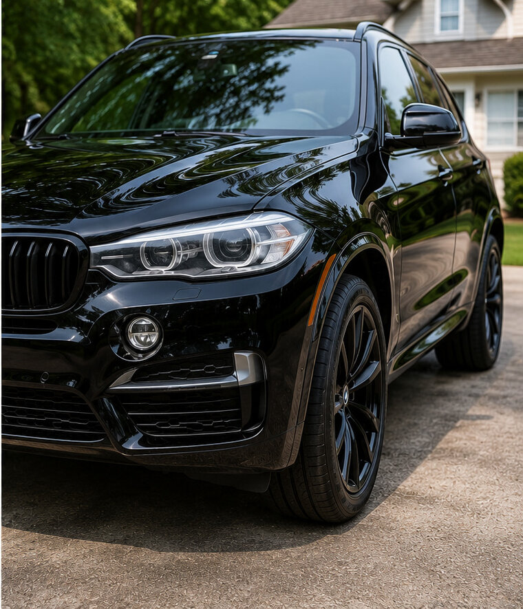 SUV after a Gospel Detailing full detail, mirror-clean paint