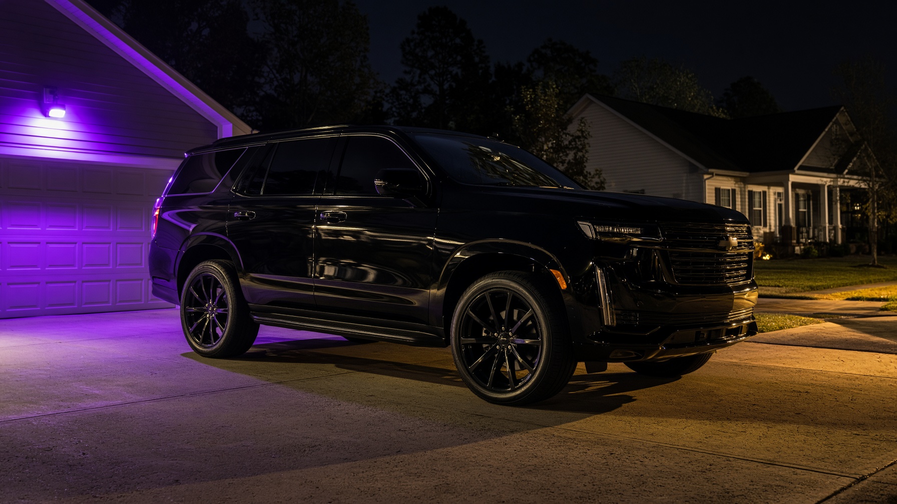 Dark ceramic window tint on an SUV